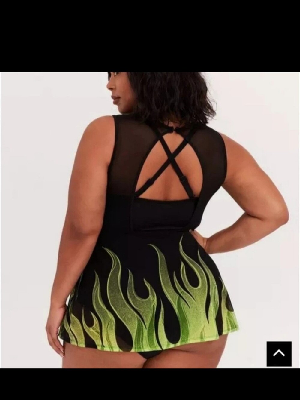 Torrid Disney Villians Maleficent Size 1X (14-16) Swimsuit W Skirting New W Tag - Picture 2 of 7